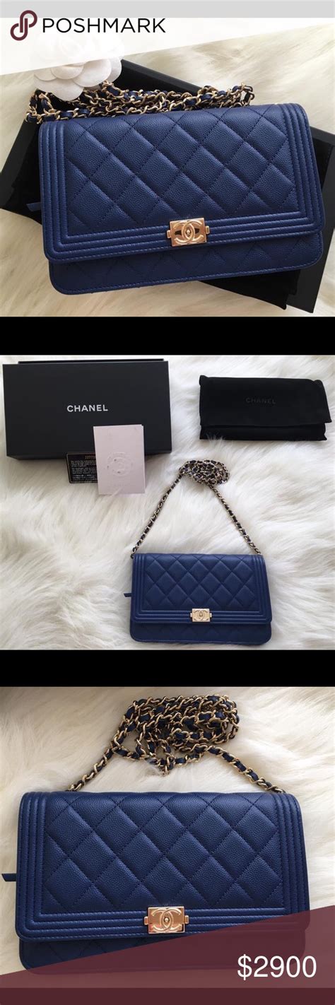 chanel woc navy|chanel woc crossbody.